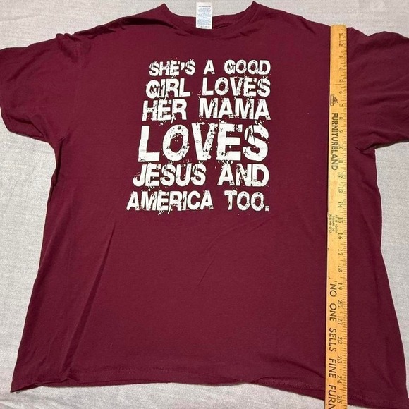 Tom Petty Lyric Graphic T-shirt Burgandy Large Delta Tag - Picture 2 of 5